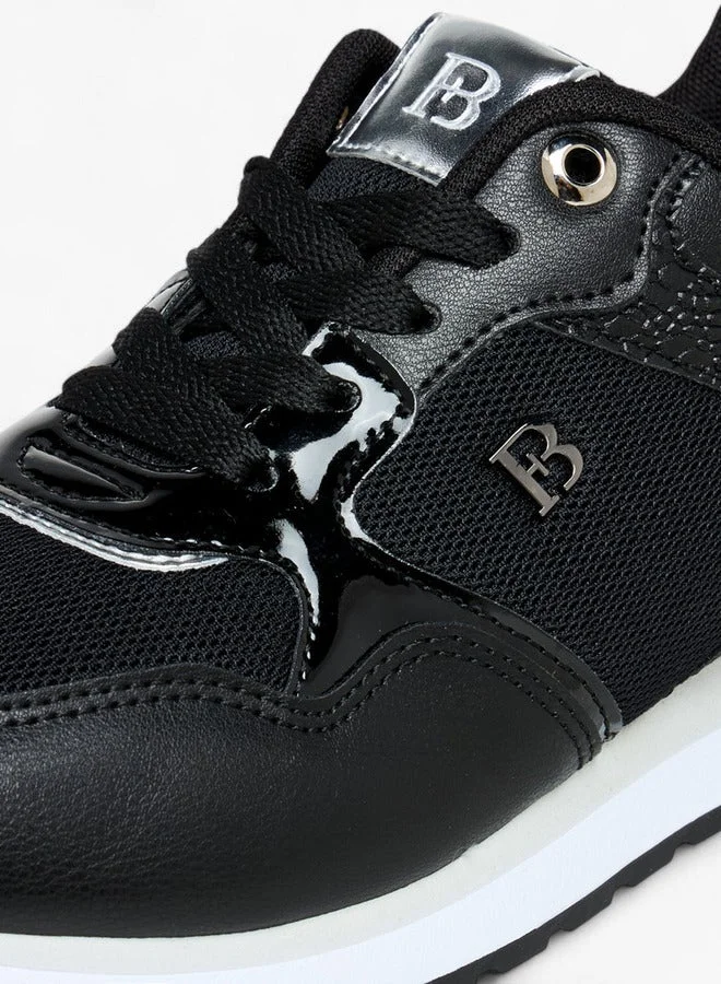 Flora Bella By Shoexpress BLACK Printed Lace-Up Sneakers  | Best Price UAE