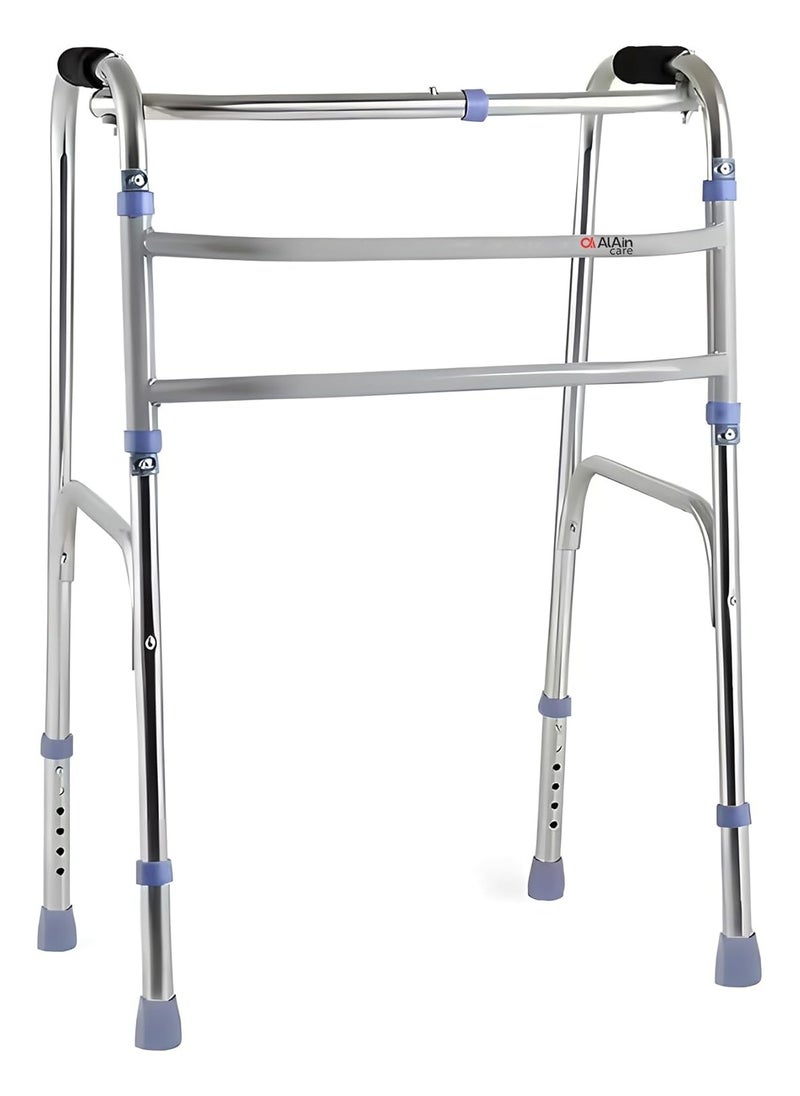 ALAIN CARE Medical aid Walker Stand Assist Walker crutch Foldable Walking Frame Mobility Aid armrest Crutch Transit Chair for Elderly,Adults,Seniors Handicap Disabled steel  - Image 2