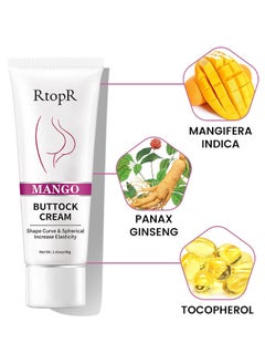 RtopR Mango Massage Buttock Cream 40G, Natural Plant Essence Can Deeply Moisturize, Relieve The Pain Of Sitting Buttocks, Tighten And Lift The Skin, And Shape The Ideal Curve Button Cream  - Image 2