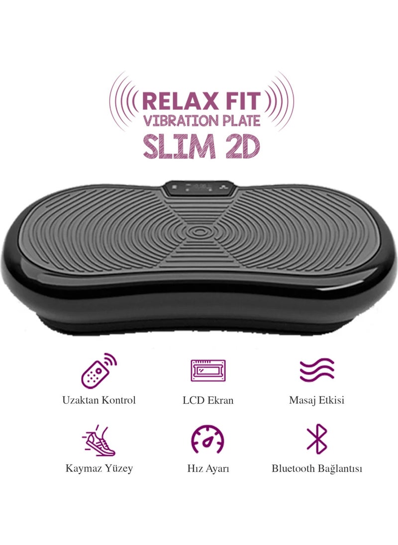 Relax Slim 2d Vibration Plate Vibrating Sports Exercise Fitness Equipment Device  - Image 1