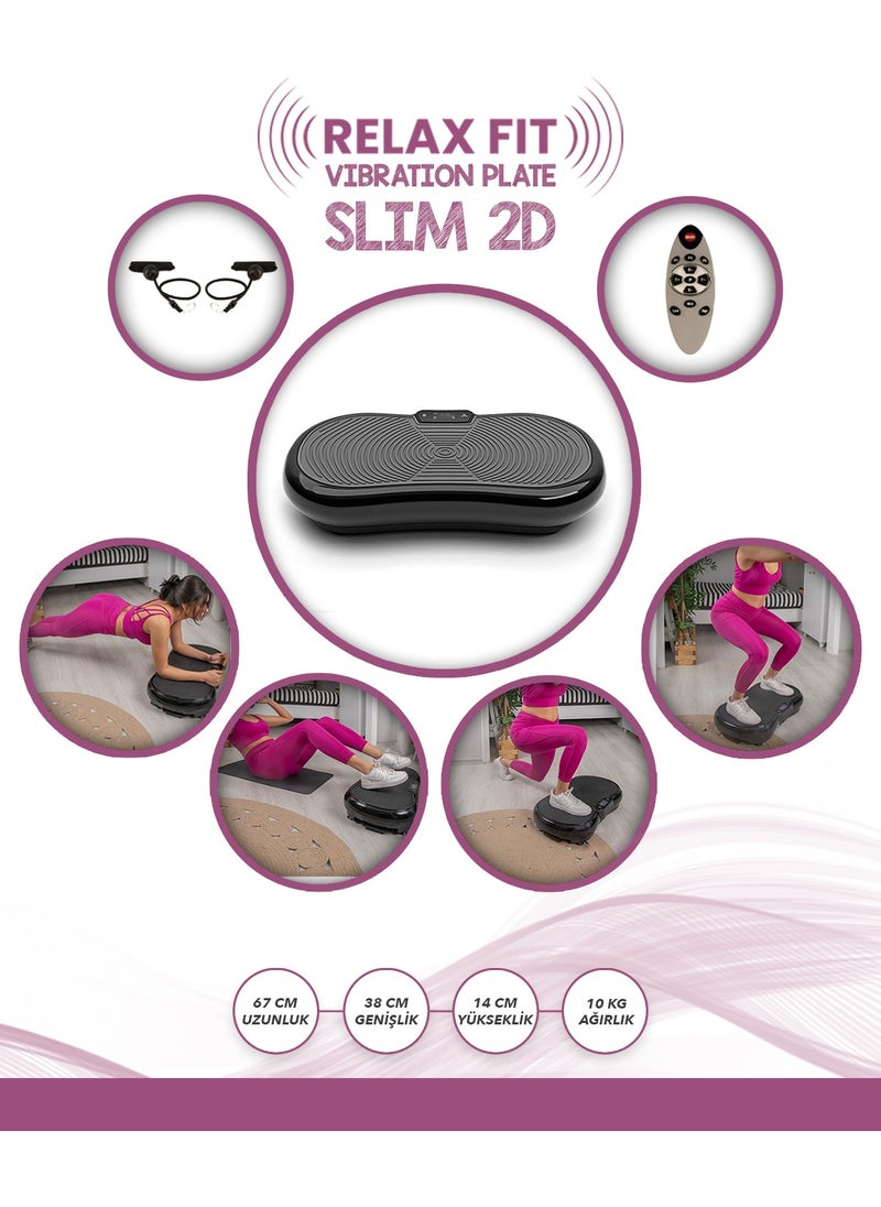 Relax Slim 2d Vibration Plate Vibrating Sports Exercise Fitness Equipment Device  - Image 4