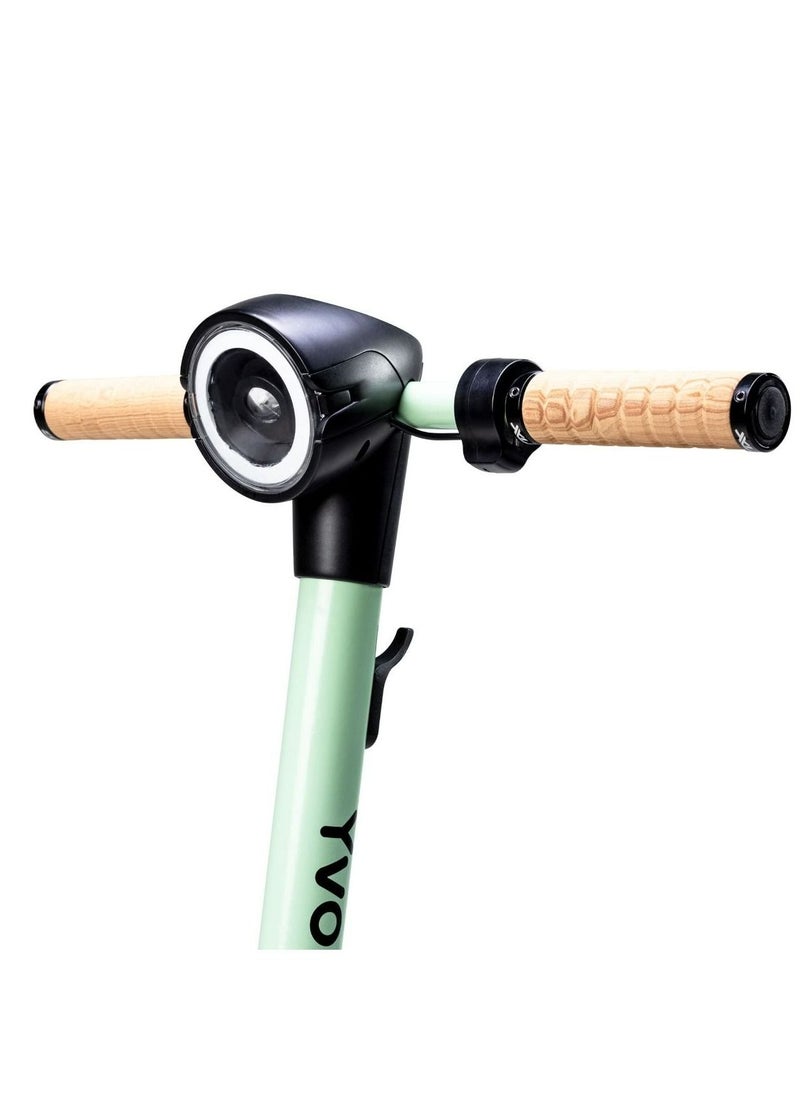 Yvolution YES Electric Scooter, Kick Scooter with 350W Motor and LED Display, Max Speed  25 kmh, 8.5" Solid Tires, 3 Speed Modes and Dual Braking, Folding Commuter  Electric Scooter - Green