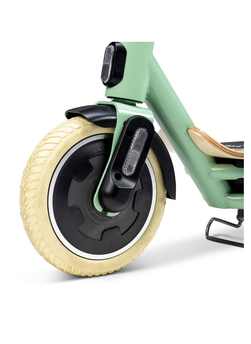 Yvolution YES Electric Scooter, Kick Scooter with 350W Motor and LED Display, Max Speed  25 kmh, 8.5" Solid Tires, 3 Speed Modes and Dual Braking, Folding Commuter  Electric Scooter - Green