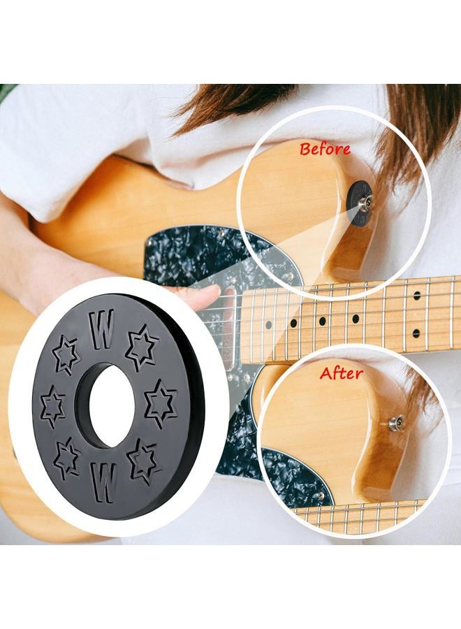 FOJOO 16 Pcs Guitar Strap Locks, acoustic guitar strap adapter for Electric, Acoustic & Bass Guitars, Strap Locks Compatible with Fender, Dunlop, Ernie Ball & More (Black) - Image 5