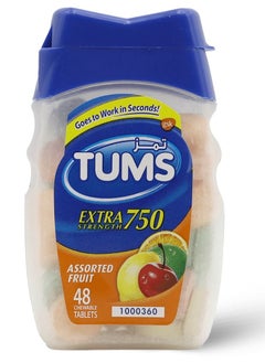 Tums Extra Strength 750 48 Chewable Tablets