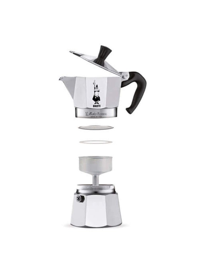 Bialetti  Moka Express Iconic Stovetop Espresso Maker Makes Real Italian Coffee Moka Pot 18 Cups 27 Oz  810 Ml Aluminium Silver - Image 2
