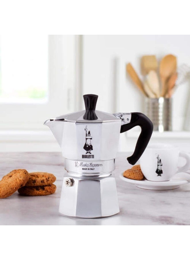 Bialetti  Moka Express Iconic Stovetop Espresso Maker Makes Real Italian Coffee Moka Pot 18 Cups 27 Oz  810 Ml Aluminium Silver - Image 3
