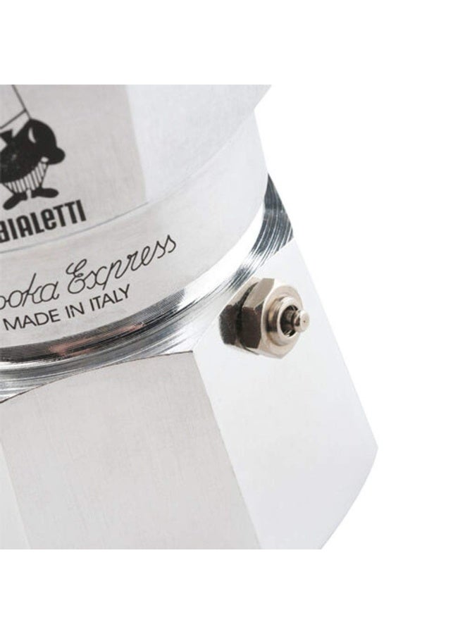 Bialetti  Moka Express Iconic Stovetop Espresso Maker Makes Real Italian Coffee Moka Pot 18 Cups 27 Oz  810 Ml Aluminium Silver - Image 5
