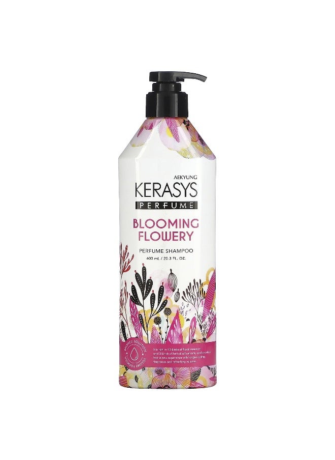 Kerasys Kerasys, Blooming Flowery Perfume Shampoo, 20.3 fl oz (600 ml)  - Image 1