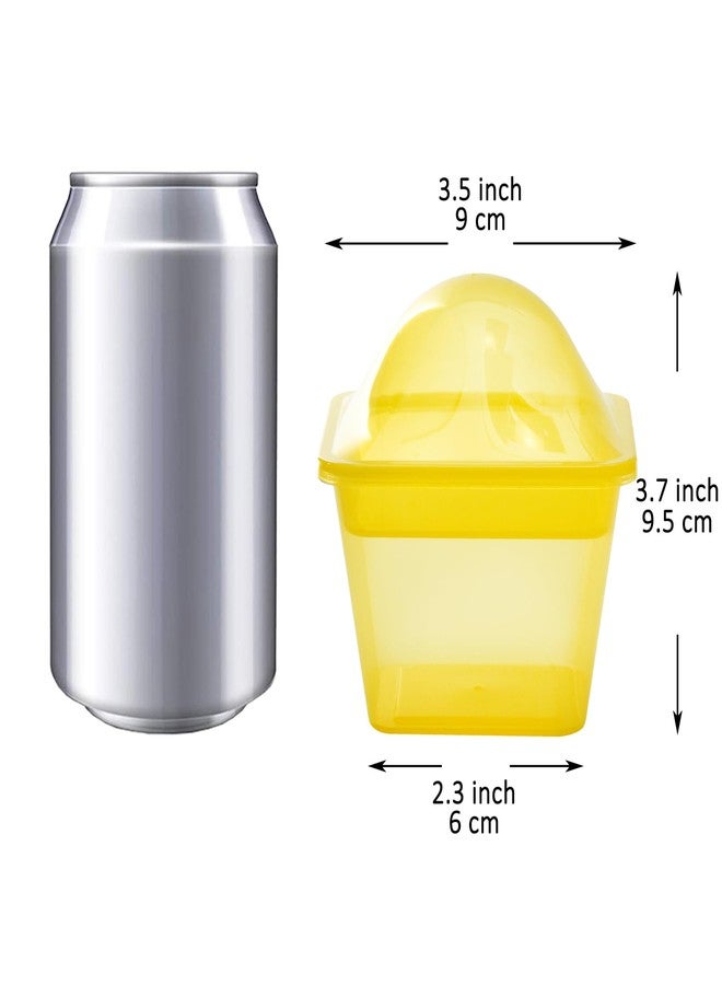 Youngever 7 Sets Plastic Parfait Cups, Reusable Dessert Cups with Lids and Inserts, Spill and Leak Proof (Small 4 Ounce) - Image 2