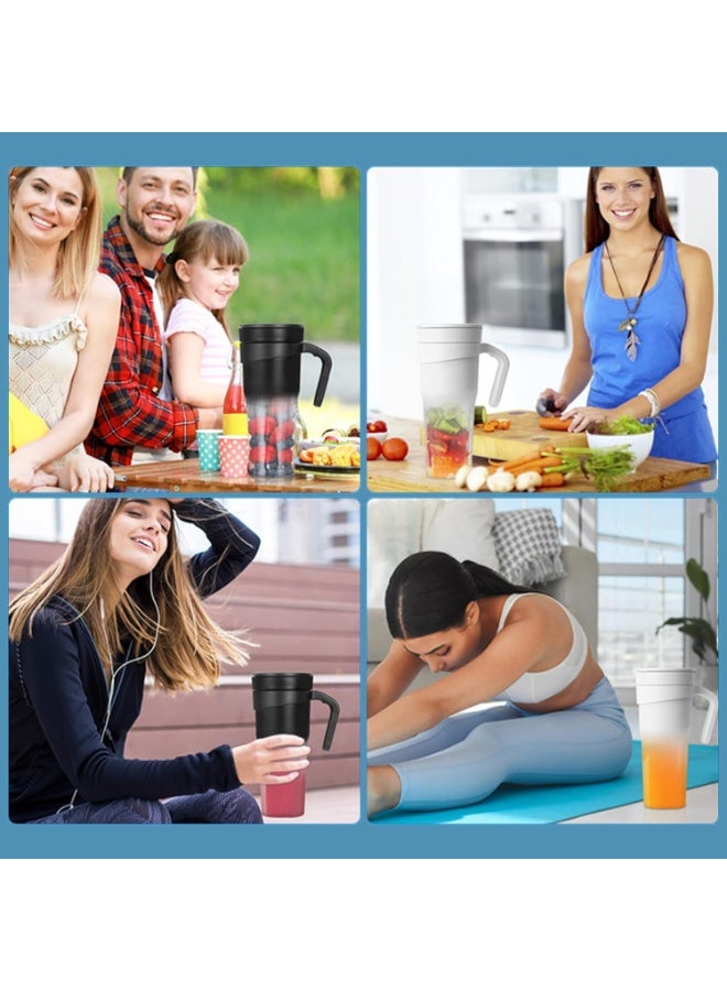 BlueFire Portable Blender, 470ML USB-C Rechargeable Personal Blender for Smoothies & Shakes, 20,000 RPM 6-Blade Power, 4000mAh Battery, BPA-Free Travel & Gym Mini Blender, Ice Crusher for Frozen Fruits - Image 5