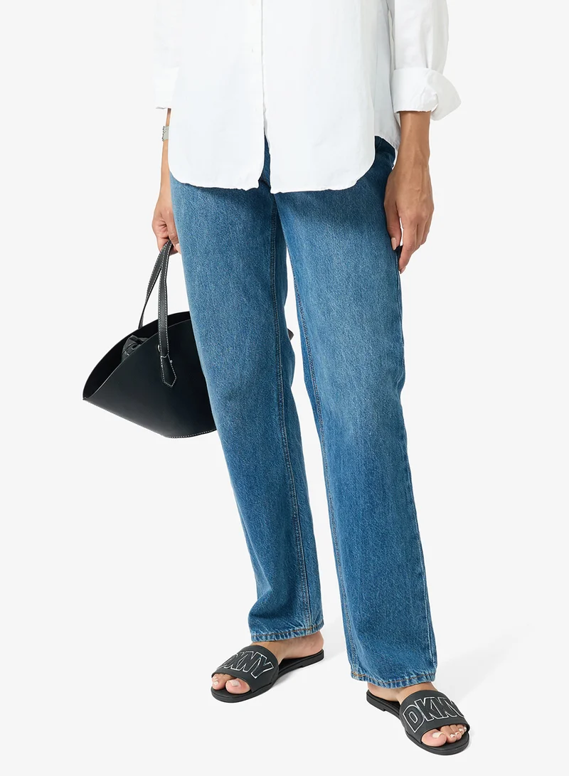 DKNY BLACK Willow Wide - Flat S for Women | Best Price UAE