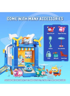 Super Wings Season 7 New Super Pets’ Mini Base，Transforming Playset Transform from Bus to Aircraft , with Super Pets Jett Dizzy, Role Play Toys for Kids, Gifts for Girls Boys Age 3 and Up - pzsku/Z0E31D4AB33377B76674BZ/45/_/1728127368/7d1c3a56-34d1-4181-859d-07e74cabbdb5