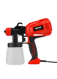 GEEPAS Geepas Electric Spray Gun GSG0400-240, 32000 RPM No Load Speed, Perfect For Home And Business Use, Comfortable Grip, Ergonomic Design And Lightweight Body, Ideal For Paint, Varnishes, Etc. Red  - Image 1