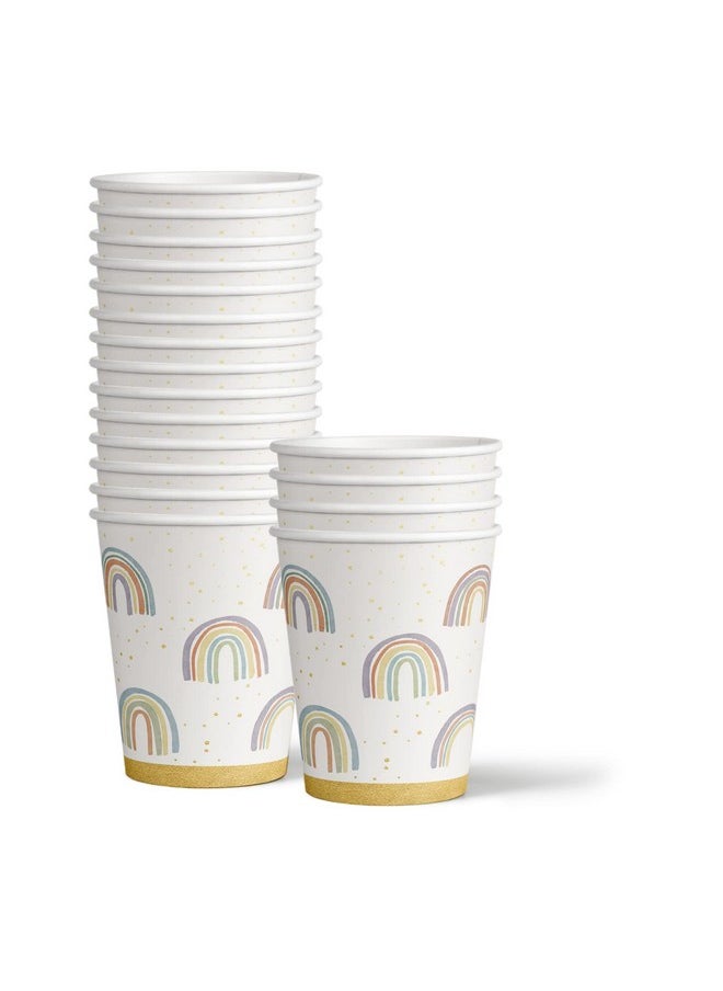 Birthday Galore Isn't She Onederful Rainbow 1st Birthday Party Supplies Set Plates Cups and Napkins Tableware Kit for 16  - Image 3
