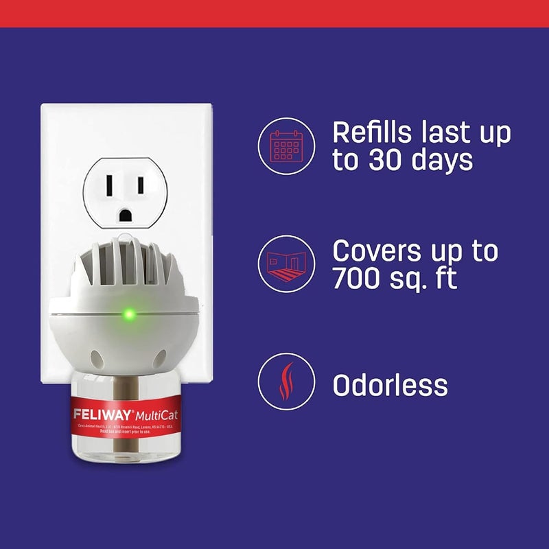 FELIWAY Multicat Diffuser Refill 2 Refills 48ml Each - Image 4