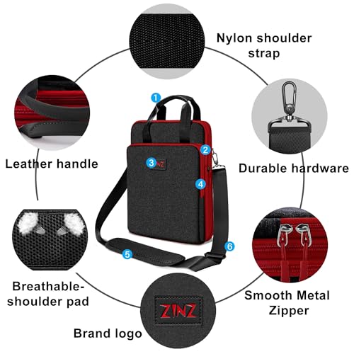 ZINZ Slim & Expandable Case 12.9 13 inch Travel Laptop Shoulder Bag for MacBook Air 13" M3/M2/M1, MacBook Pro 13" M2/M1, iPad Pro 12.9"/13"/11", iPad Air 13",B01K02 - Image 5