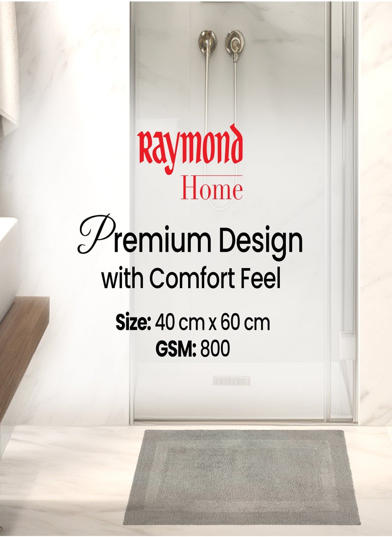 Raymond - Raymond Home Single  Bath Mat - Luxurious, Ultra-Absorbent Bathroom Mat with Non-Slip Backing Color Dim Grey - (40 * 60 CM) - Image 1