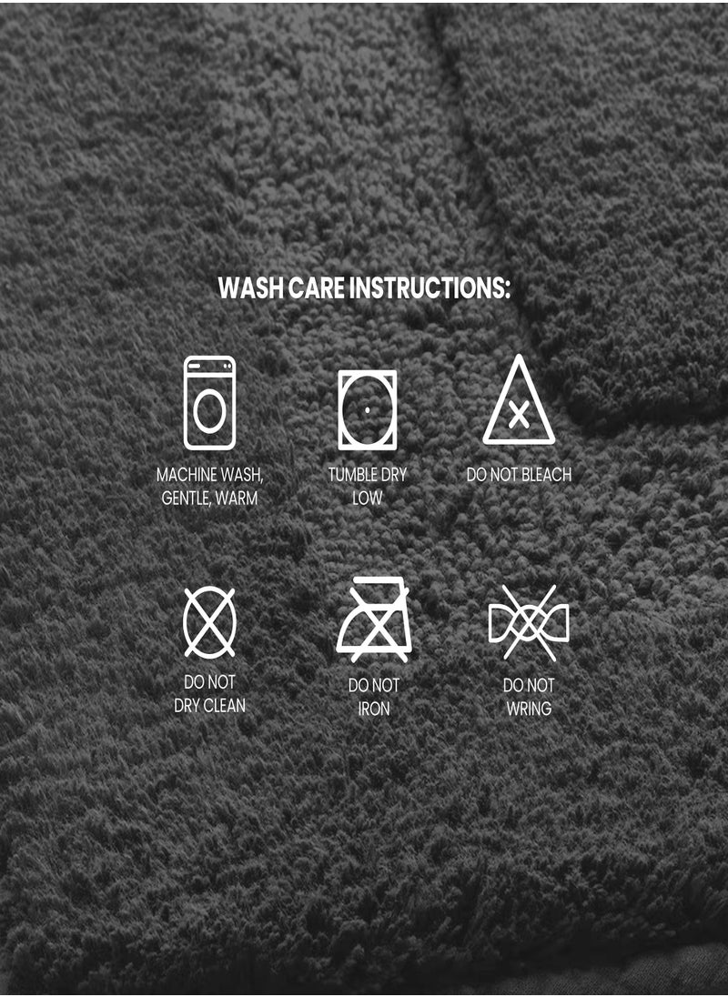 Raymond - Raymond Home Single  Bath Mat - Luxurious, Ultra-Absorbent Bathroom Mat with Non-Slip Backing Color Dim Grey - (40 * 60 CM) - Image 1