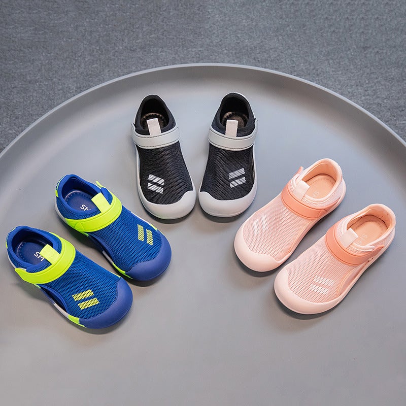 Girls' Sports Sandals 2025 Children'S Mesh Shoes Summer Boys' Shoes Closed-Toe Sandals For Older Children Trendy - Image 3