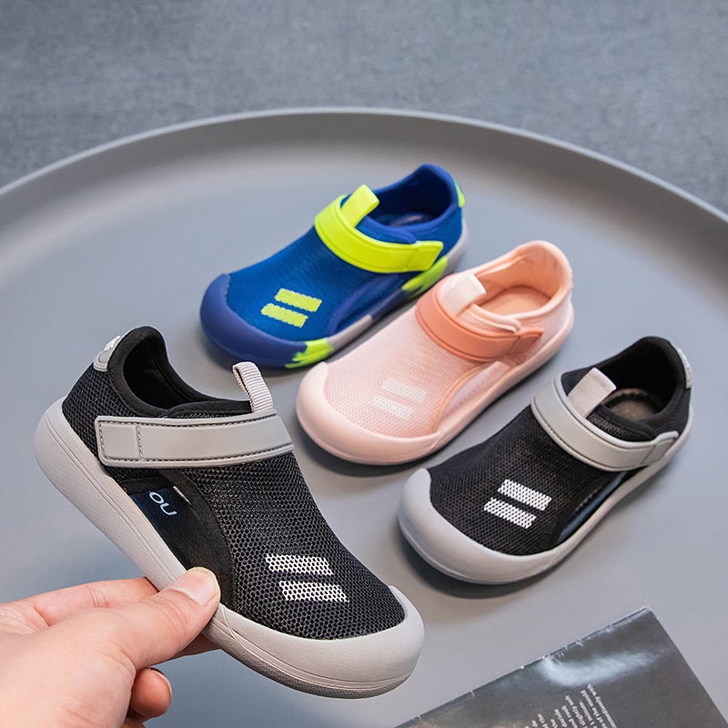 Girls' Sports Sandals 2025 Children'S Mesh Shoes Summer Boys' Shoes Closed-Toe Sandals For Older Children Trendy - Image 2