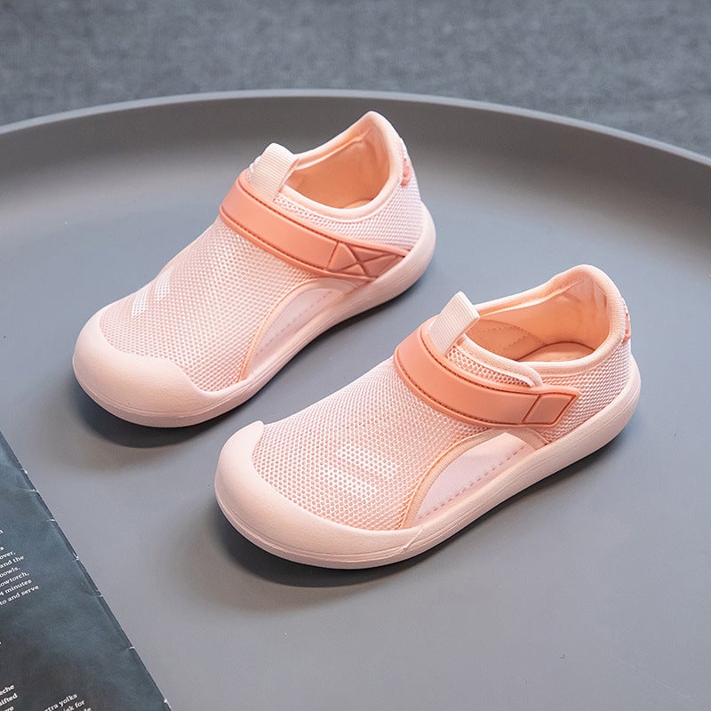 Girls' Sports Sandals 2025 Children'S Mesh Shoes Summer Boys' Shoes Closed-Toe Sandals For Older Children Trendy - Image 1
