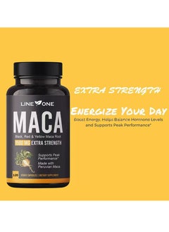 LINE ONE Maca Extra Strength 1500Mg Dietary Supplement Help to Support Healthy for Men 120 Capsules  - Image 2