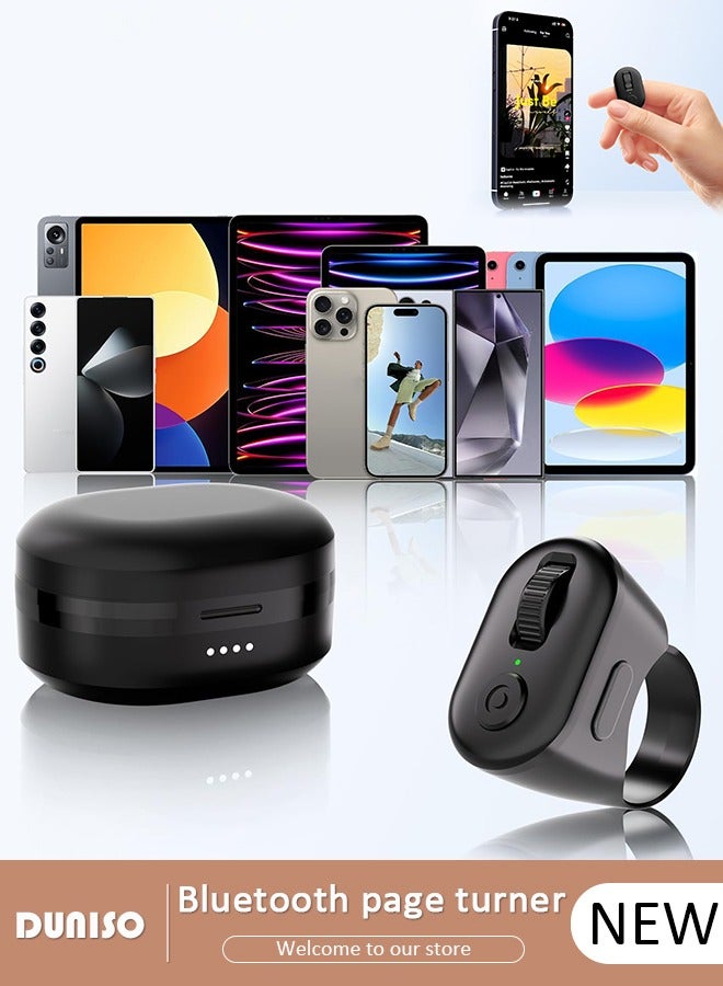 TikTok Scroll Ring,  Turner for iPhone iPad, Wireless Bluetooth Camera Remote Control, Suitable for TIK Tok, iPhone, iPad, Android - Image 1