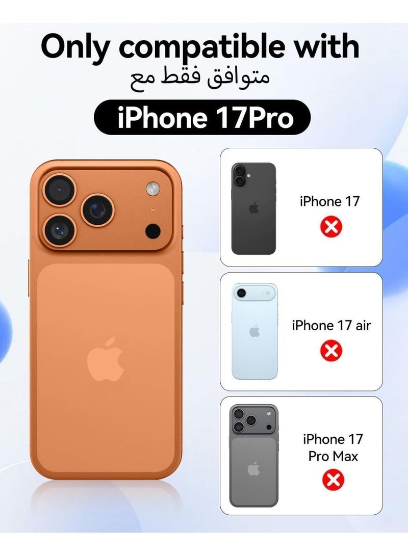 iPhone 17 Pro Case Full-coverage Phone Case Military-Grade Drop Protection iPhone 17 Pro Cover Delay Yellowing Wear-resistant Anti Scratch And Fingerprint 17 Pro Case Ultra Slim Extra Raised Edge Clear - Image 2