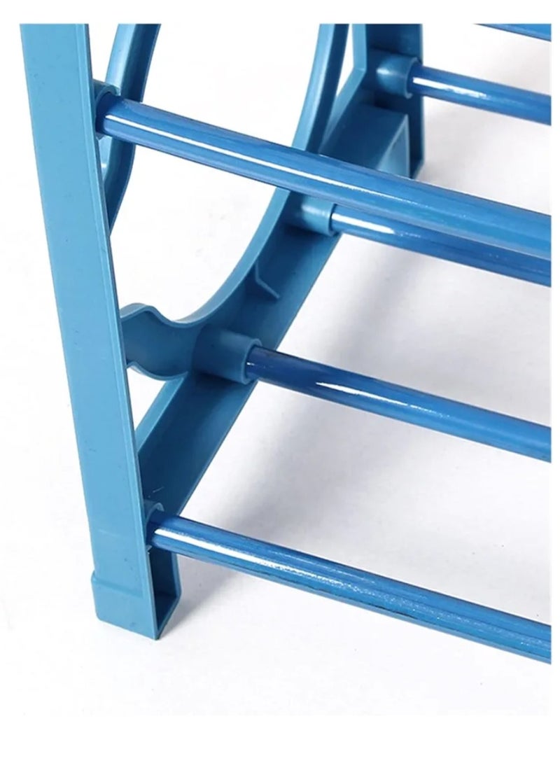 منخفض رف الأحذية الألومنيوم خزانة أحذية معدنية متعددة الطبقات سهلة لتقوم بها بنفسك تخزين الأحذية منظم توفير المساحة رف الأحذية 5 طبقات - Image 4