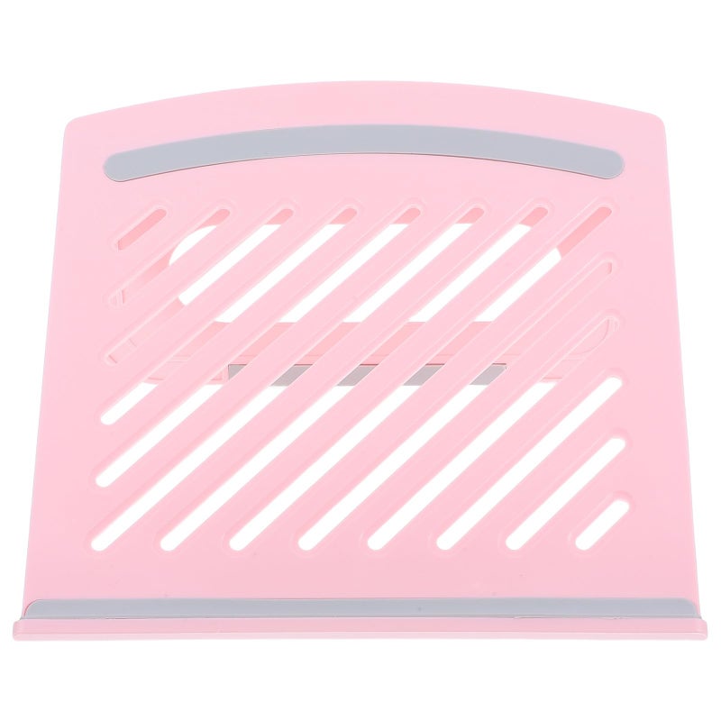 Foldable Adjustable Laptop Stand Pink Portable Stable Ventilated Holder For Desk - Image 2