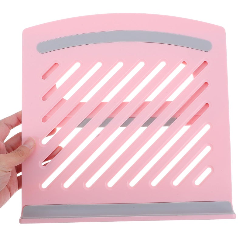 Foldable Adjustable Laptop Stand Pink Portable Stable Ventilated Holder For Desk - Image 5