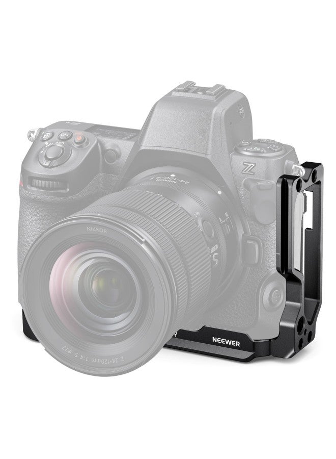 NEEWER/Newer Applicable Nikon Z8 Metal Rabbit Cage Bracket Micro Single Camera L-shaped Protection Expansion Frame Accessories-Color:Nikon Z8 L Board  - Image 1