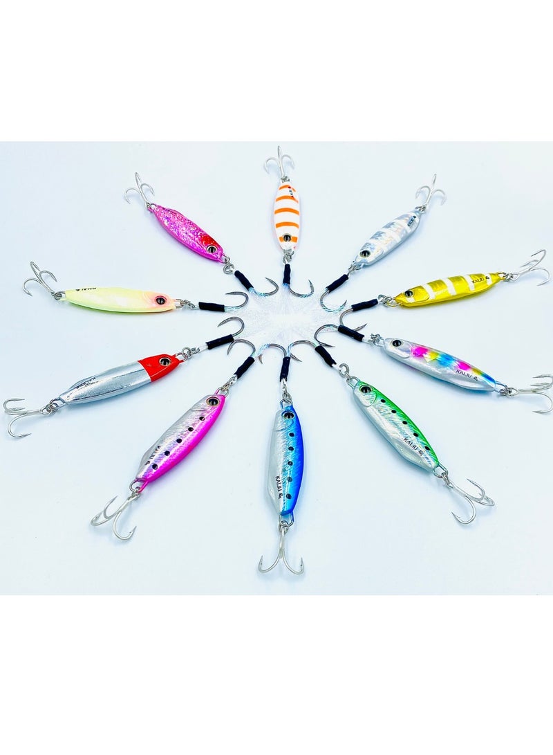 أوكورا أوزان أوكورا كايجو بينك ليدي 40 جرام، خطاف BKK حاد جدًا، 10 ألوان ساحرة - معدات خفيفة الوزن لمغامرات الصيد الملحمية - Image 2