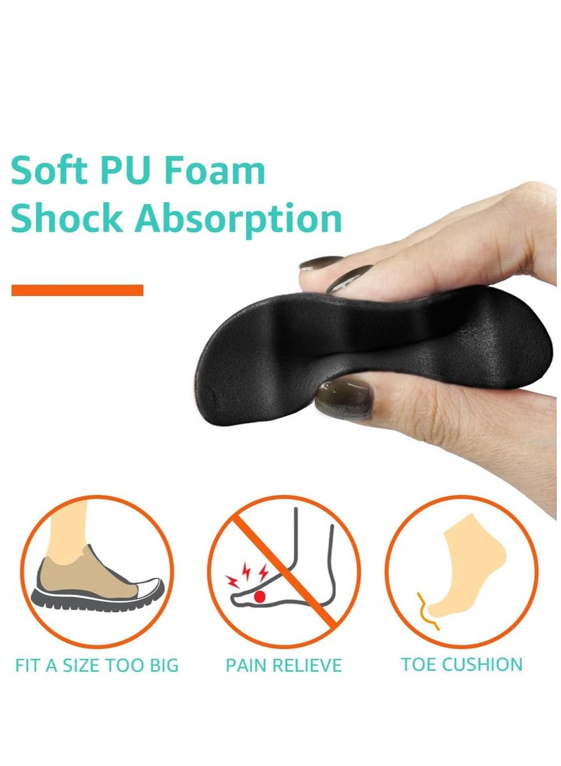 VIUAUAX 3 Pairs Shoe Filler Inserts, Toe Cushion Insert to Make Shoes Fit Tighter Memory Foam Shoe Size Reducer, for High Heels, Dress Shoes, Casual, Flats - Image 5