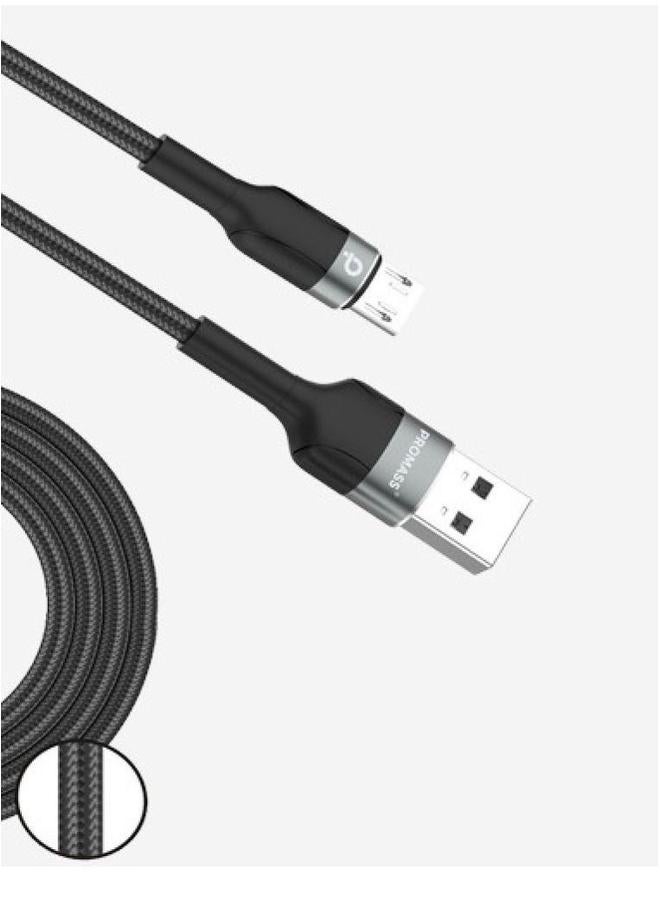 Promass Original Micro-Type Charging And Data Cable, Supports Fast Charging, 1 Meter Long, Black - Image 1