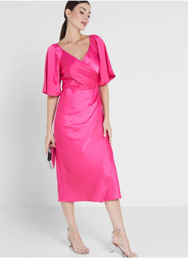 YAS Surplice Neck Dress