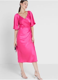 Surplice Neck Dress