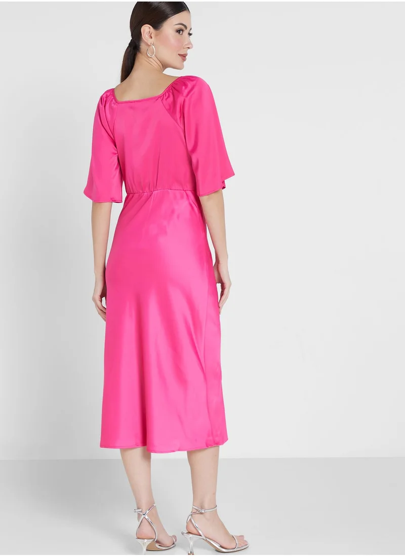 YAS Surplice Neck Dress