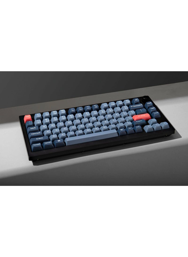 Keychron V1 Max QMK/VIA Wireless Mechanical Keyboard – 75% Compact Layout, Tri-Mode (2.4GHz/Bluetooth 5.1/Wired), Gasket-Mount Design, Hot-Swappable Gateron Jupiter Switches, Arabic-English OSA PBT Keycaps, 4000mAh Battery - Image 5