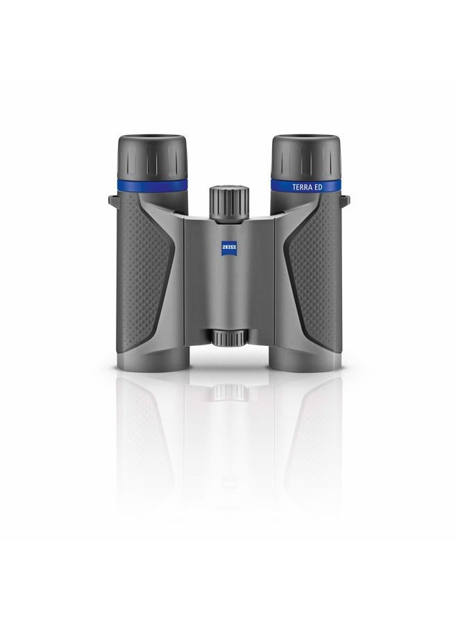 Zeiss مناظير زيس تيرا ED جيب 8x25 مدمجة، مقاومة للماء، وسريعة التركيز مع زجاج مطلي للحصول على وضوح مثالي في جميع ظروف الطقس لمشاهدة الطيور، الصيد، السياحة، رمادي - Image 1
