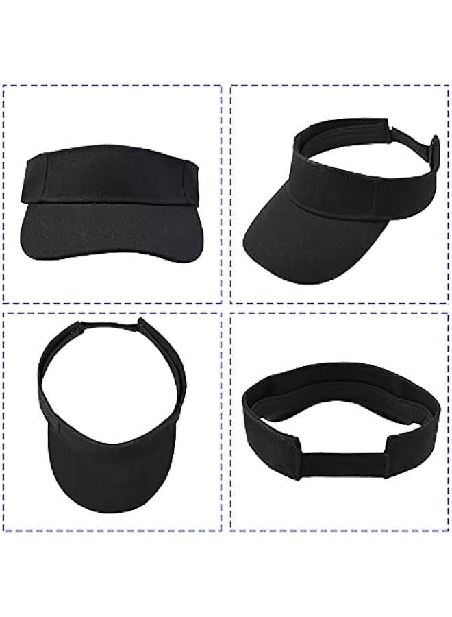 Generic 5 Pieces of Adjustable Sport Visors Sun Visor Hats Cap Visors for Women and Men - Image 3