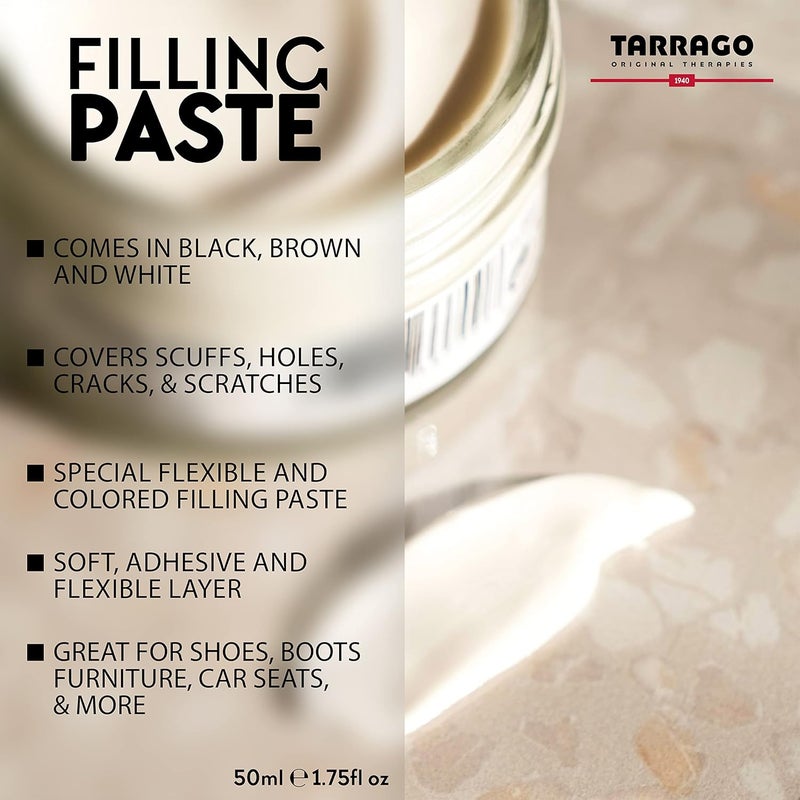 TARRAGO Filling Paste - 50ml Leather Filler Repair Compound - Leather Restoration Crack, Burns, Tears, Holes Filler - Image 2