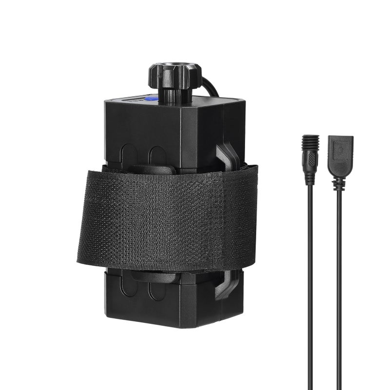 8.4V Battery Mobile Power 4 x 18650 Waterproof Battery Pack Case with DC and USB Interface Strap for Bike Light Headlamp Mobile Phone - Image 1