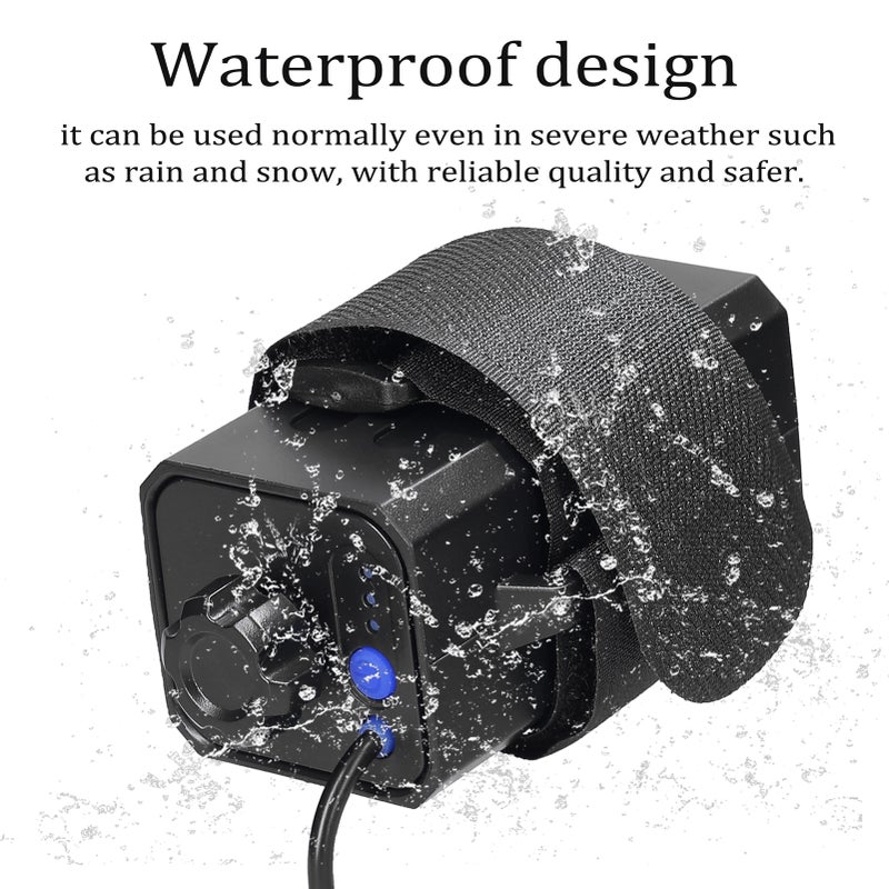 8.4V Battery Mobile Power 4 x 18650 Waterproof Battery Pack Case with DC and USB Interface Strap for Bike Light Headlamp Mobile Phone - Image 3