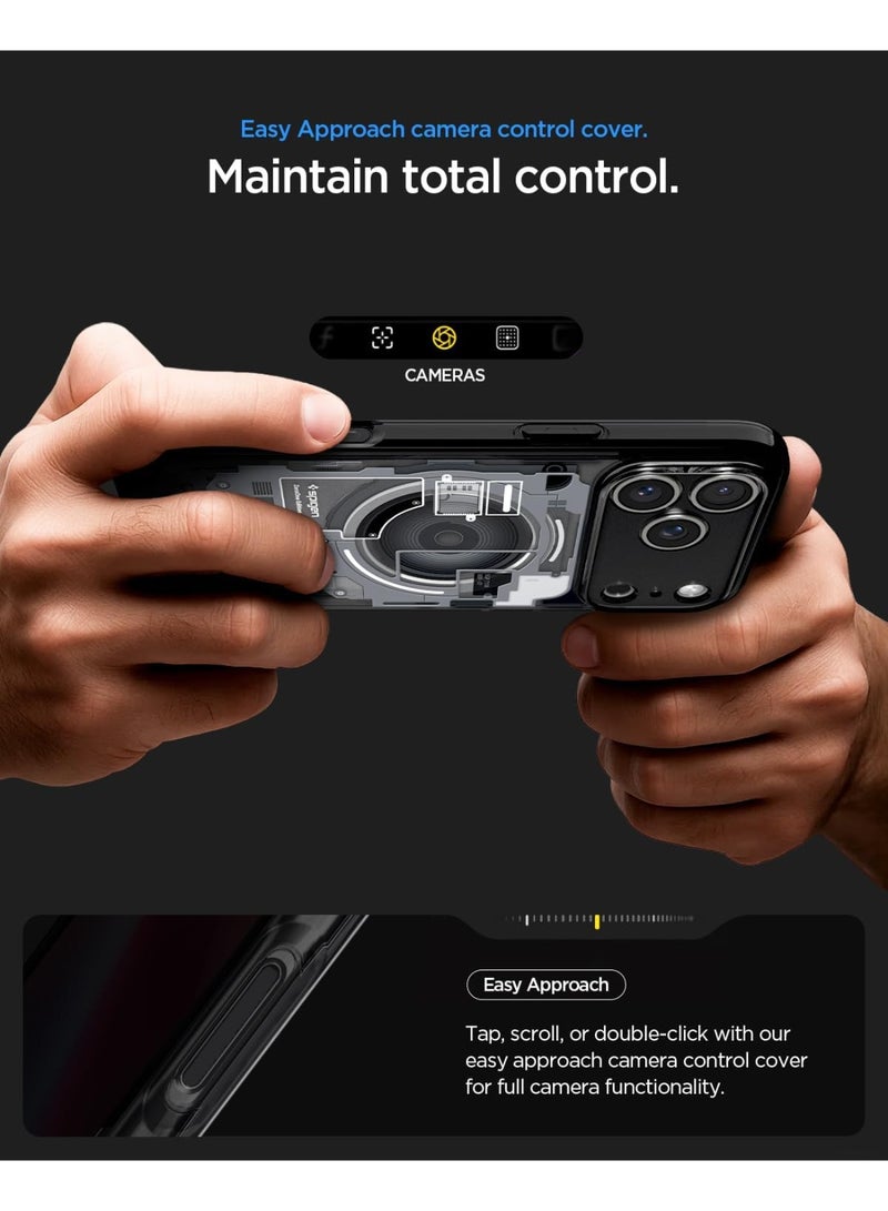 Spigen Ultra Hybrid MagFit iPhone 17 PRO Case Cover with MagSafe (2025) - Zero One Black - Image 3