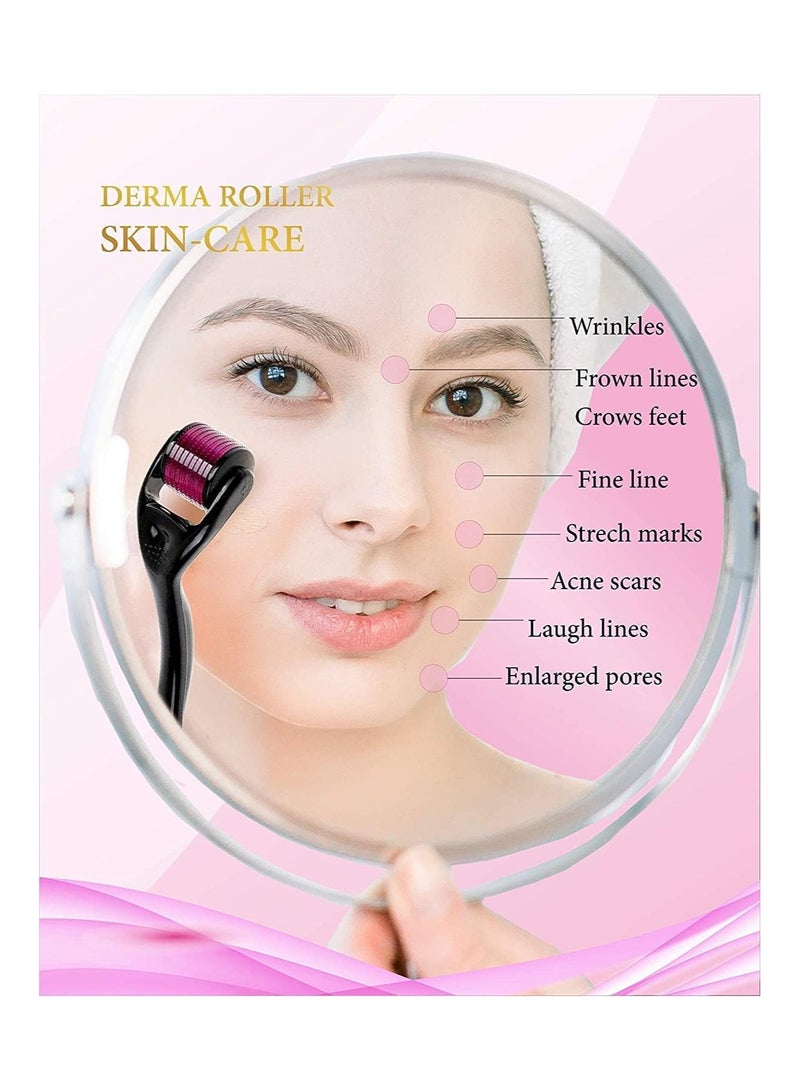 ديرما رولر إبر لإزالة البقع الداكنة وشد البشرة الروتين اليومي للعناية بالشعر والبشرة - Image 4