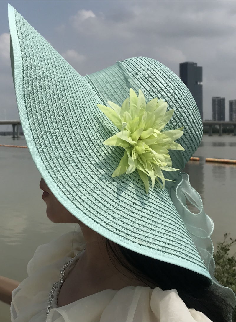 Women Wide-Brimmed Sun Hat - Image 1