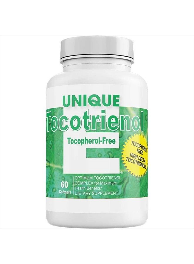 UNIQUE E A.C. Grace Company, Tocotrienols - Tocopherol Free Softgels, 60 Count - Image 1