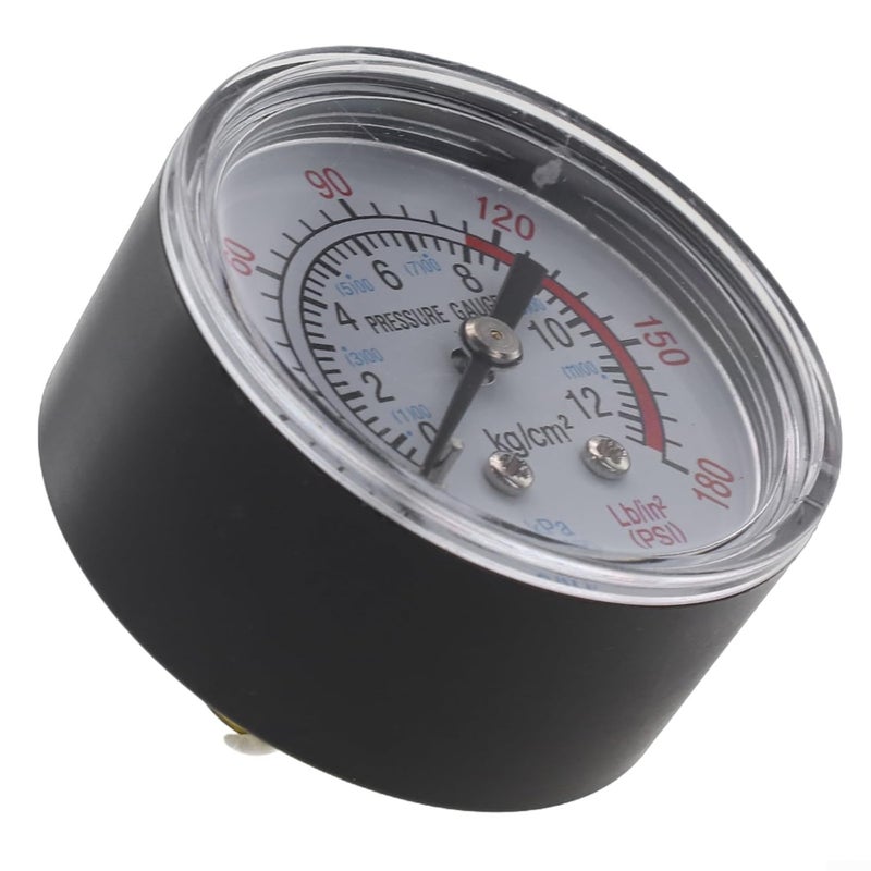 مقياس ضغط هواء ضاغط Y40 Y50 0 180 رطل لكل بوصة مربعة بلاستيك أو نحاس خيط G1 8 تطبيقات صناعية الحجم B - Image 1